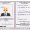 FREE editable template, Timor-Leste dog (animal, pet) passport PSD template, fully editable