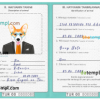 FREE editable template, Turkey dog (animal, pet) passport PSD template, completely editable