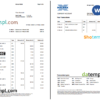 editable template, United Kingdom Halifax bank statement Word and PDF template, 2 pages, version 2