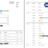 editable template, United Kingdom Monese bank statement Word and PDF template, 3 pages