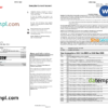 editable template, United Kingdom Santander bank statement Word and PDF template, 3 pages