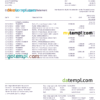 editable template, United Kingdom Starling Word and PDF template, version 2
