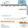 editable template, USA Chicago Notice of Determination pay stub Word and PDF template