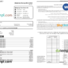 editable template, USA Howard bank statement Word and PDF template, 4 pages