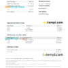 editable template, USA indi bank statement, Word and PDF template