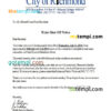editable template, USA Michigan City of Richmond water utility bill shutoff notice, Word and PDF template