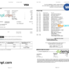 editable template, USA Pentagon Federal Credit Union (PenFed) bank statement, Word and PDF template, 3 pages