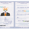 FREE editable template, Venezuela dog (animal, pet) passport PSD template, fully editable