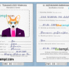 FREE editable template, Zimbabwe dog (animal, pet) passport PSD template, completely editable