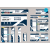 FREE editable template, # classic growth editable banner template set of 13 PSD