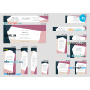 FREE editable template, # color frame editable banner template set of 13 PSD