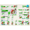 FREE editable template, # culinary green editable banner template set of 13 PSD