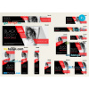 FREE editable template, # fashion range editable banner template set of 13 PSD