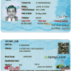 Pakistan Sindh province driver license PSD template, completely editable