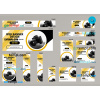 FREE editable template, # visual lab editable banner template set of 13 PSD