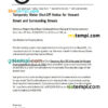 editable template, USA Texas La Banda utility water shut off notice, Word and PDF template