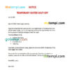 editable template, USA Rhode Island Smithfield water supply board water shut off notice, Word and PDF template