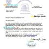 editable template, USA New Jersey Town of Harrison utility water shut off notice, Word and PDF template