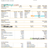 editable template, USA Caesars Entertainment casino and resort company pay stub Word and PDF template