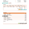 editable template, USA SunTrust bank statement Word and PDF template, version 2