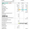 editable template, India Zylker Corporation software company pay stub Word and PDF template