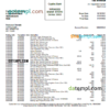 editable template, USA Capitec bank statement Word and PDF template