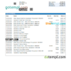 editable template, United Kingdom TSB bank statement, Word and PDF template