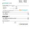 editable template, USA Chase bank statement Word and PDF template, version 3