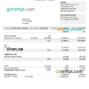 editable template, Australia Shield Geo consulting company pay stub Word and PDF template