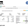 editable template, USA Parker Hannifin engineering company pay stub Word and PDF template