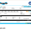 editable template, USA Turning Point Brands tobacco company pay stub Word and PDF template