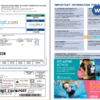 editable template, Australia NSW Hornsby Shire Council utility bill, Word and PDF template, 2 pages