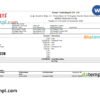 editable template, India Sensys technologies Pvt IT technologies pay stub Word and PDF template