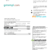 editable template, United Kingdom Santander bank statement, Word and PDF template, 3 pages