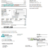editable template, USA Cascade Natural Gas utility bill, Word and PDF template