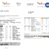 editable template, USA TCF bank statement, Word and PDF template, 3 pages