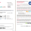 editable template, USA Bank of America bank statement, Word and PDF template, 10 pages