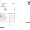 editable template, USA BMO bank statement, Word and PDF template, 4 pages