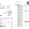 editable template, USA CIBC bank statement, Word and PDF template, 4 pages