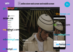 editable template, modern helmets completely ready online store WooCommerce hosted and products uploaded 30