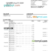 editable template, Australia NAB bank statement, Word and PDF template, 2 pages