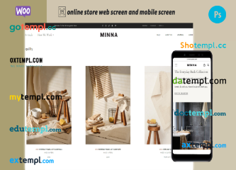 editable template, home goods completely ready online store WooCommerce hosted and products uploaded 30