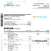 editable template, Canada Royal Bank of Canada (RBC) bank statement, Word and PDF template, 4 pages, version 2
