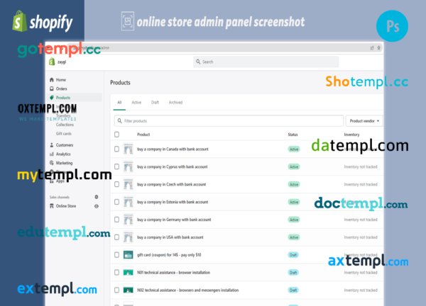 editable template, company renting fully ready online store Shopify hosted and products uploaded 30 - Image 2