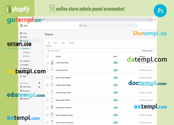 editable template, financial templates fully ready online store Shopify hosted and products uploaded 30 - Image 2