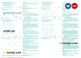 editable template, USA Citizens bank statement, Word and PDF template, 4 pages - Image 2