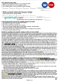 editable template, USA TCF bank statement, Word and PDF template, 3 pages - Image 2