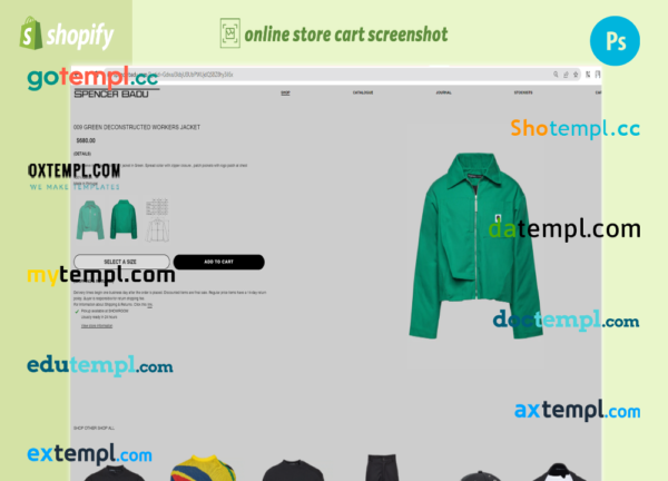 editable template, designed clothing fully ready online store Shopify hosted and products uploaded 30 - Image 4