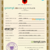 editable template, Albania death certificate PSD template, completely editable
