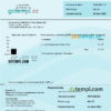 editable template, Australia Water Corporation WA utility bill .doc and .pdf template